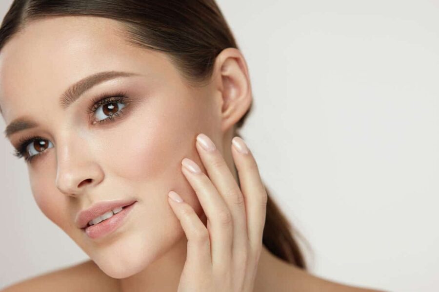 woman with clear skin after laser skin resurfacing in Westford, MA