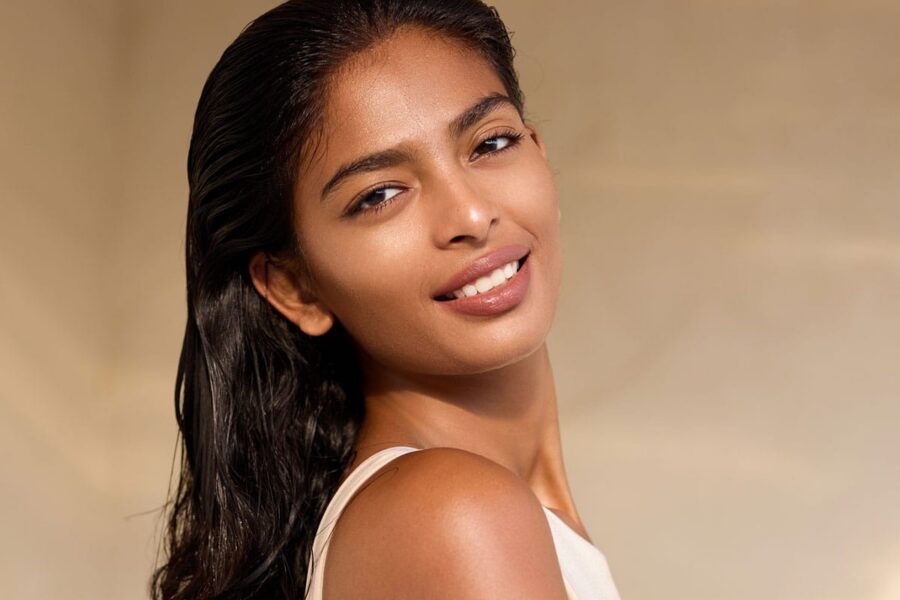 woman smiling after getting laser skin rejuvenation in Westford, MA
