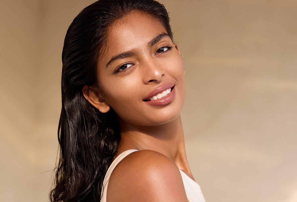 woman smiling after getting laser skin rejuvenation in Westford, MA
